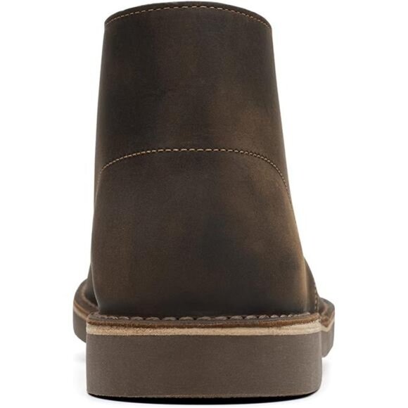 Men\'s Leather Ankle Chukka Boot, Size 11.5, Beeswax Color